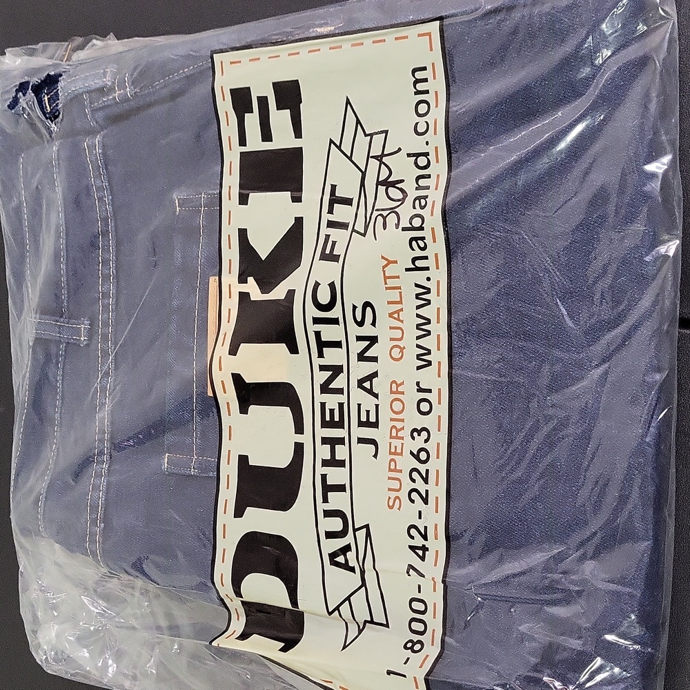 NWT, Duke Authentic Fit Blue Jeans